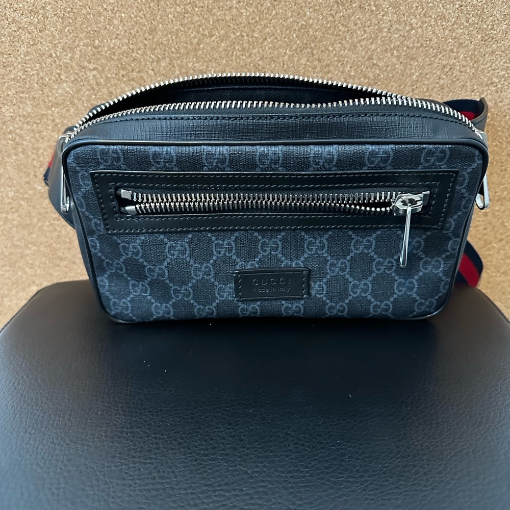 GG Black Belt Bag